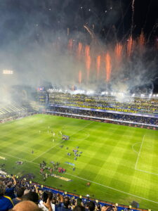 Going to a soccer game at La Bombonera is one of the best things to do when traveling to Buenos Aires