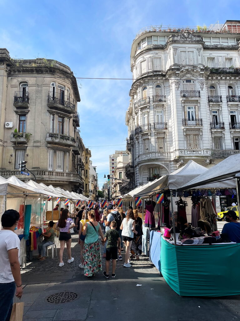 Antique market in San Telmo, Buenos Aires