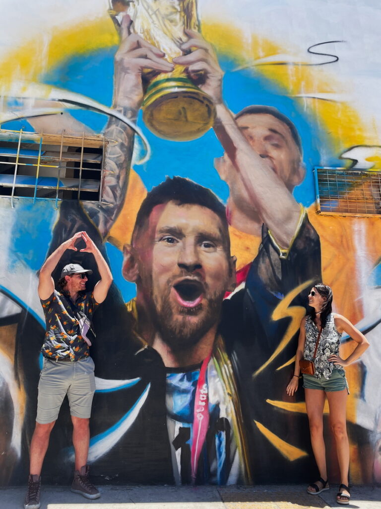 Messi World Cup Mural in Palermo, Buenos Aires