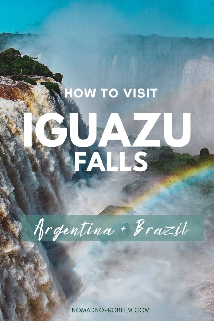 How to visit Iguazu Falls pinterest pin