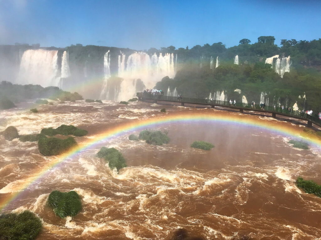 Double rainbow on the Brazilian side of Iguazu falls