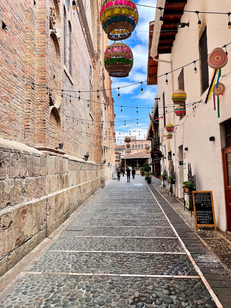 Alley by the New Cathedral in Cuenca