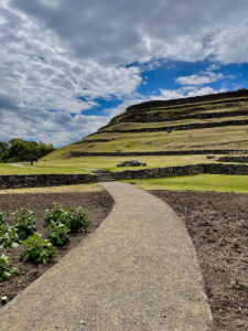 View from below of the ruins of Pumapongo